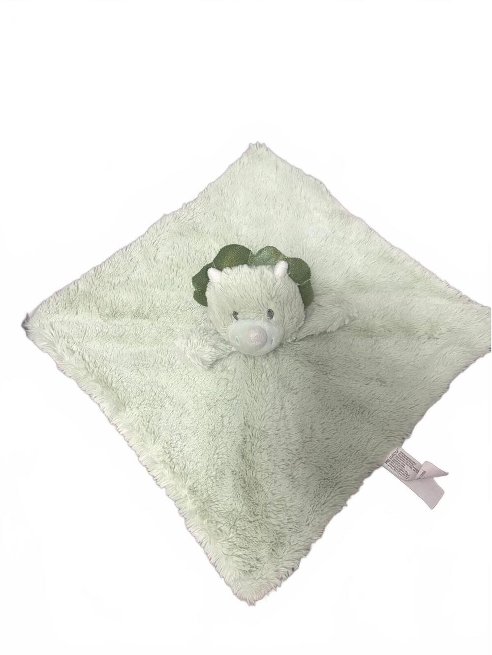 Kellytoy Plush Green Dinosaur Lovey Blanket